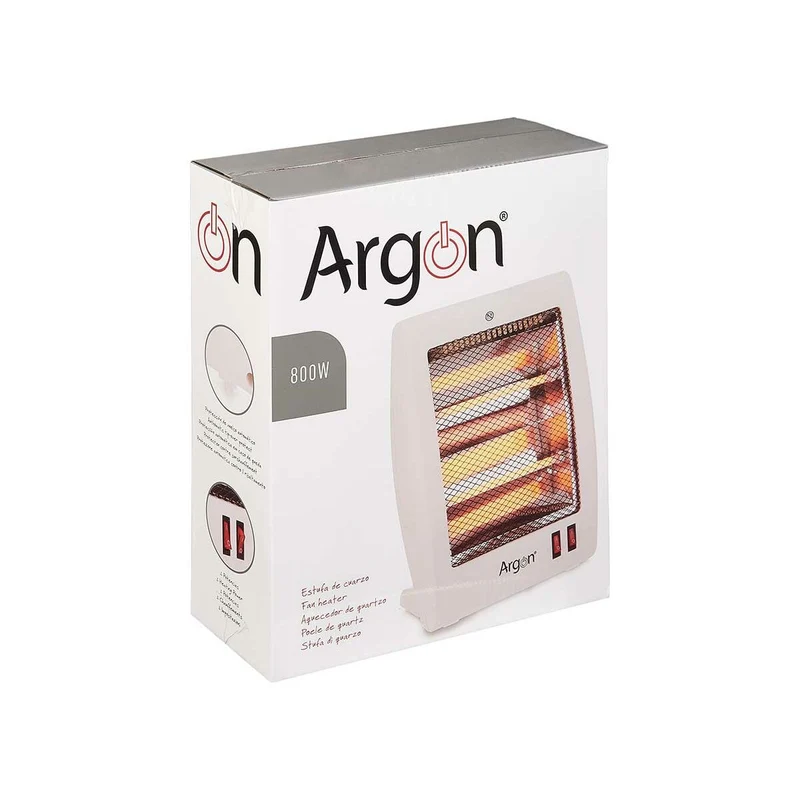 Chauffage à quartz Argon blanc 400-800 W (6 unités)
