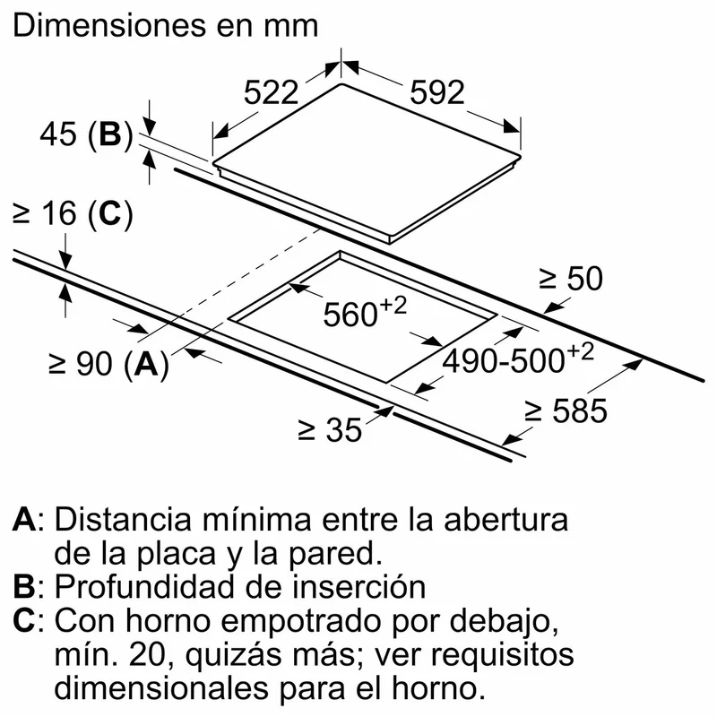Table de cuisson vitrocéramique Siemens AG ET61RBKB8E 5700 W