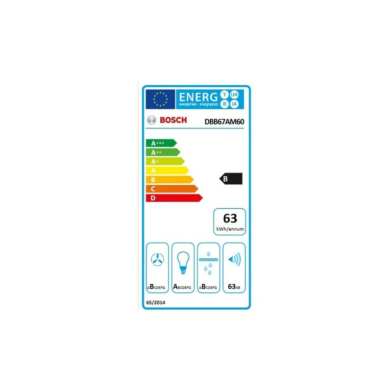 Hotte conventionnelle BOSCH DBB67AM60 Noir