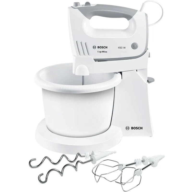Mixeur-Pétrin avec Bol BOSCH MFQ36460 Blanc 450 W