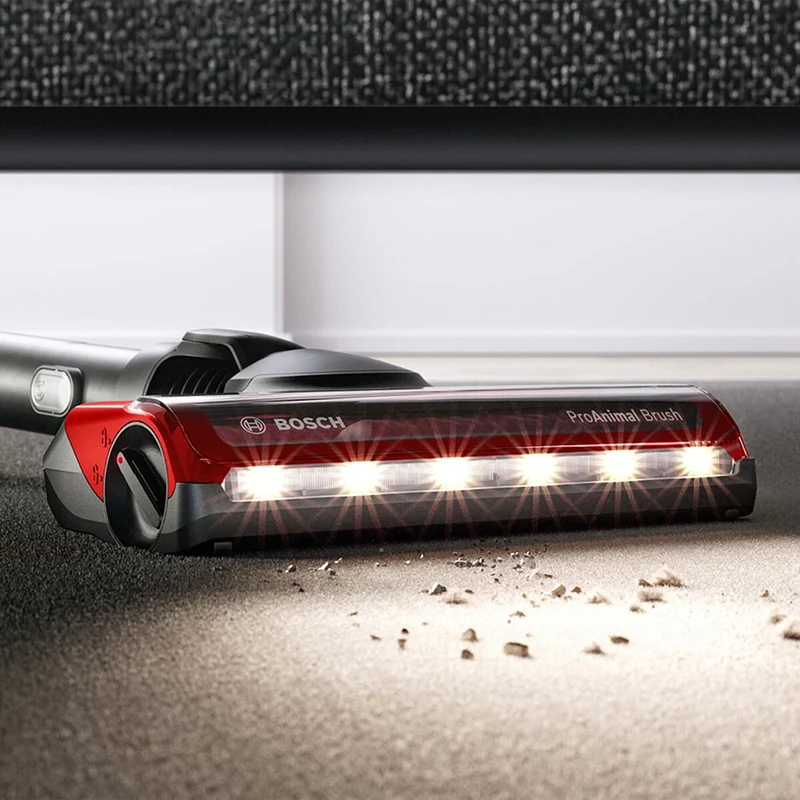Aspirateur balai BOSCH BBS8214PET Noir/Rouge
