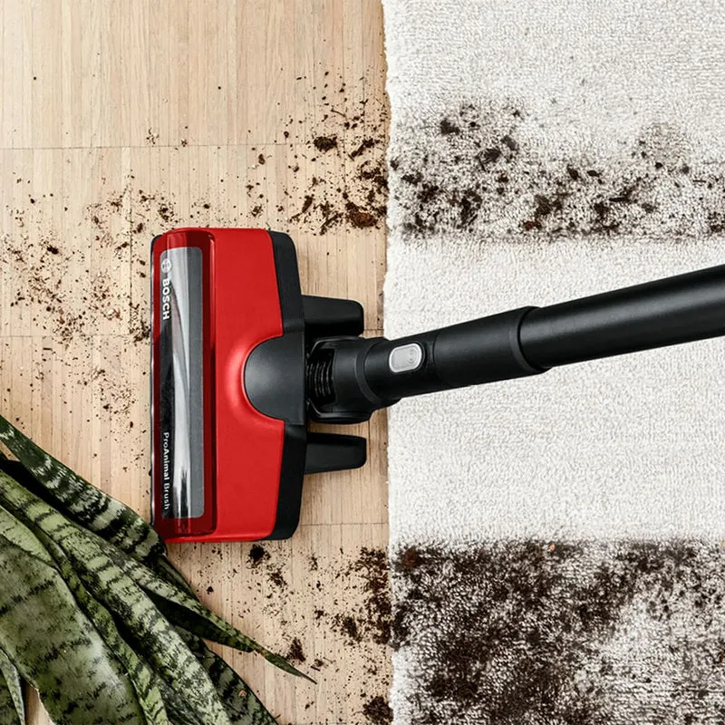 Aspirateur balai BOSCH BBS8214PET Noir/Rouge