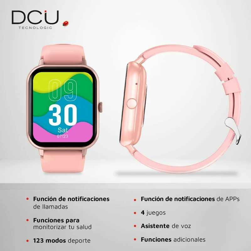 Montre connectée DCU CURVED GLASS PRO Rose