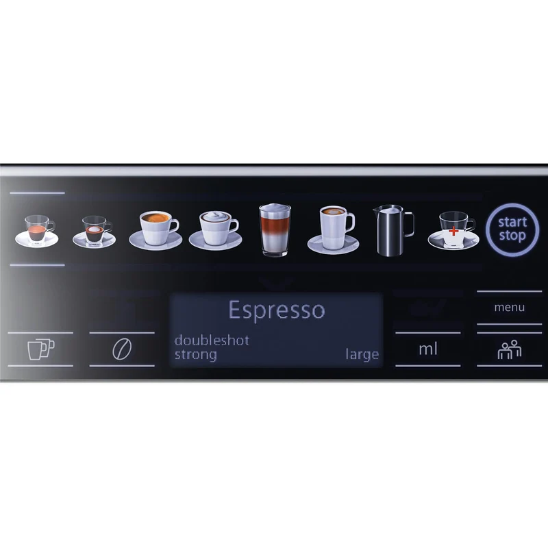 Cafetière superautomatique Siemens AG TE657319RW noir gris 1500 W 2 tasses 1,7 L