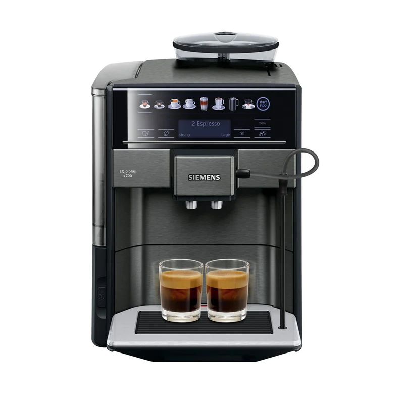 Cafetière superautomatique Siemens AG TE657319RW noir gris 1500 W 2 tasses 1,7 L