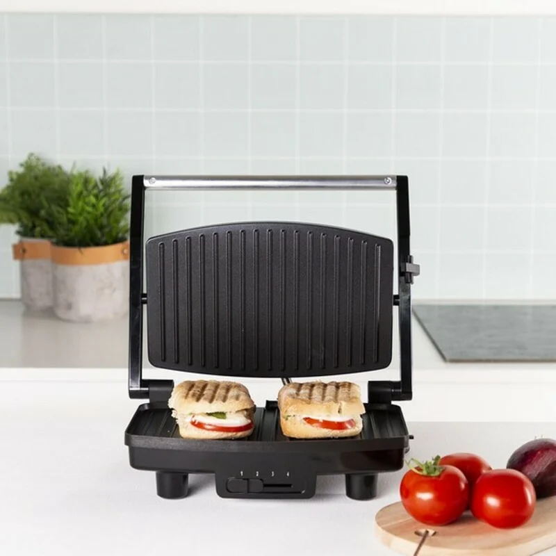 Grill de contact Tristar GR-2856 1000W Acier Noir 28 x 19 cm