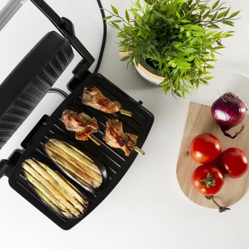 Grill de contact Tristar GR-2856 1000W Acier Noir 28 x 19 cm