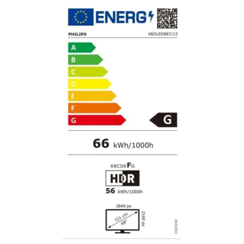 Téléviseur intelligent Philips 48OLED887 48" 4K Ultra HD OLED