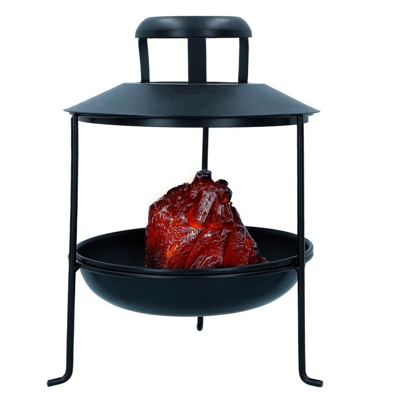 Brazier Ambients Lampe LED Charbon Ornementale 22 x 30 x 22 cm (2 Utés)