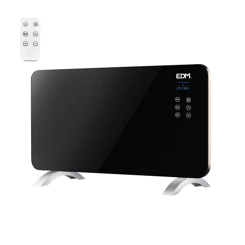 Chauffage numérique EDM 07182 07182 Noir 1500 W