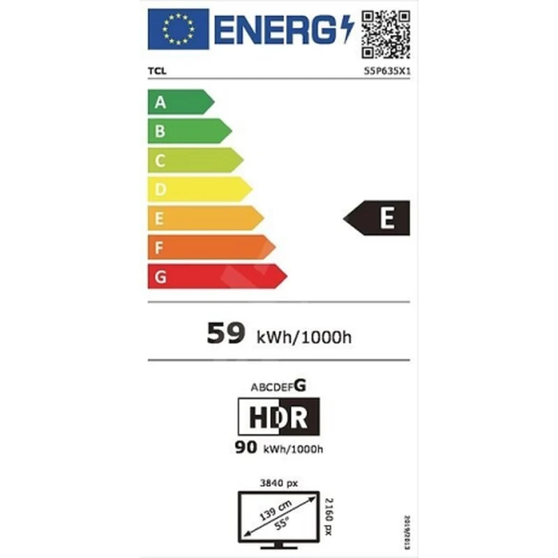 Téléviseur intelligent TCL 58P635 58" 4K Ultra HD LED D-LED
