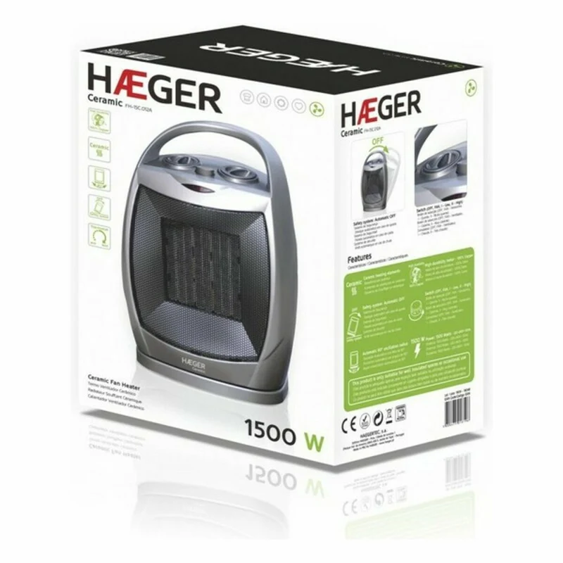 Chauffage électrique céramique Haeger FH-15C.012A 1500 W multicolore