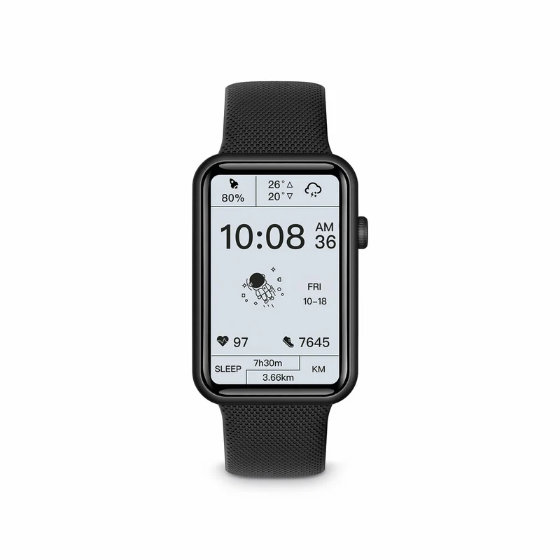 Montre Connectée KSIX Tube 1,57" Noir