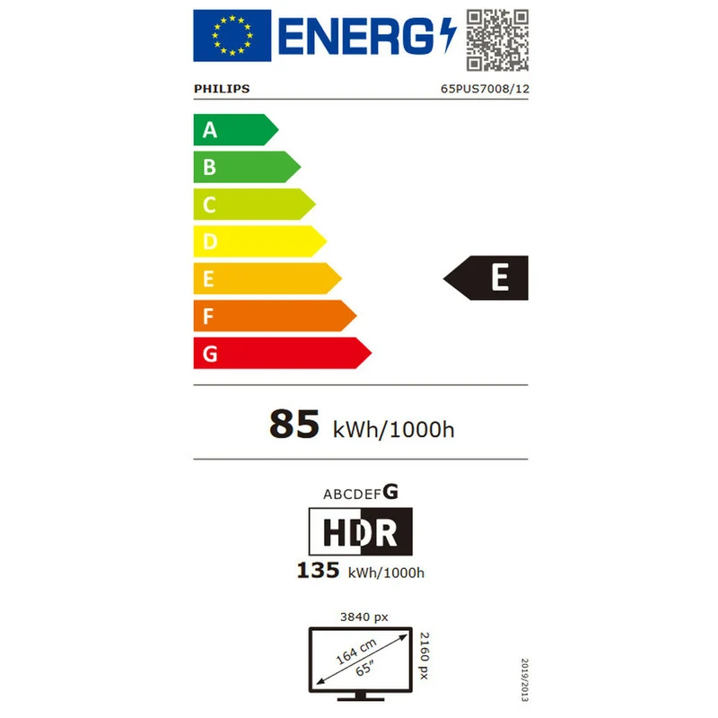 Téléviseur intelligent Philips 65PUS7008 4K Ultra HD 65"