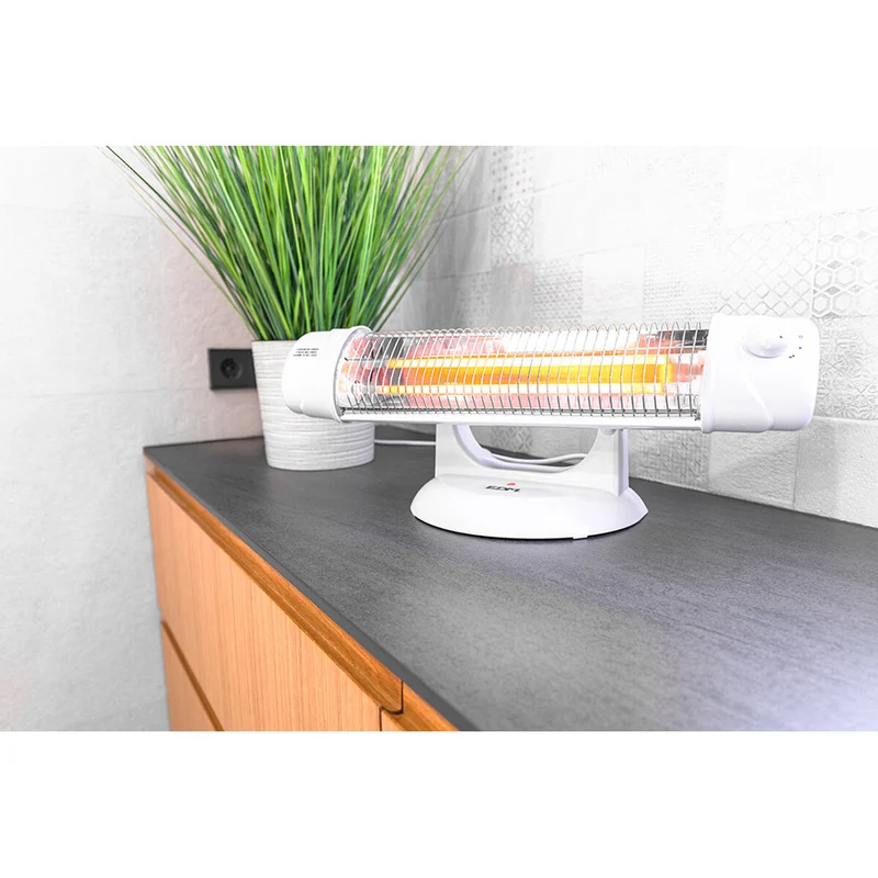 Chauffage à quartz EDM 07131 07131 Blanc 600-1200 W