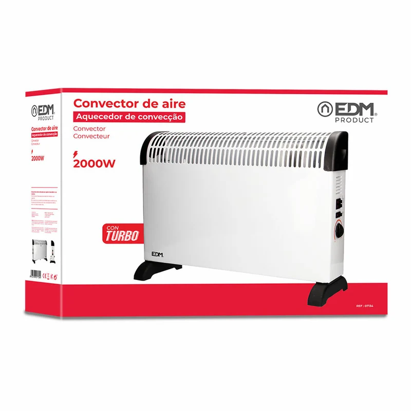 Chauffage numérique EDM 07134 07134 Blanc 2000 W