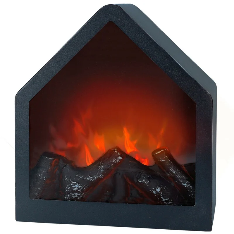 Poitrine de Cheminée Électrique Décorative Ambiantes 20 x 23 x 14 cm (2 Utés)