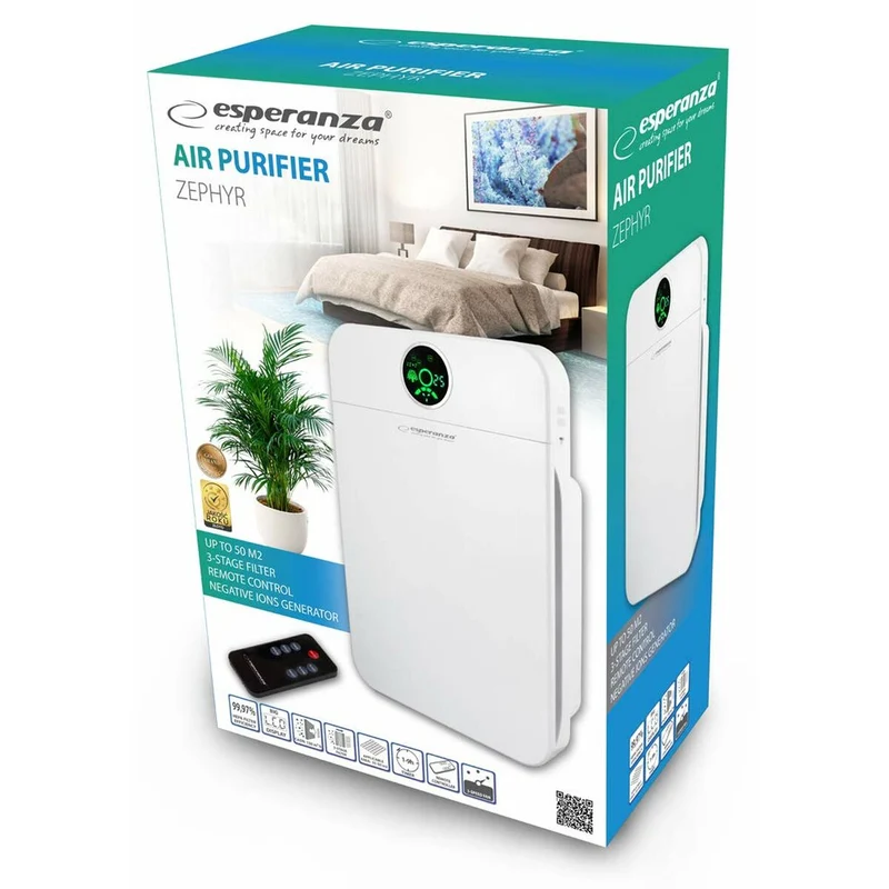 Purificateur d'air Esperanza EHP002 blanc