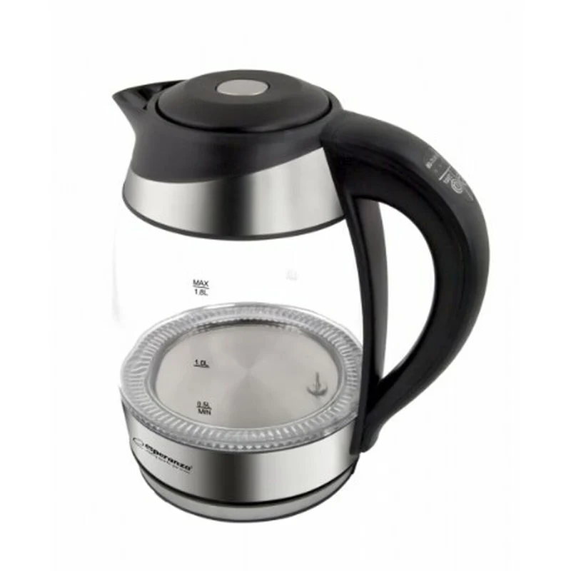 Bouilloire Esperanza EKK026 Noir Multicolore Verre polypropylène Plastique 2200 W 1,7 L