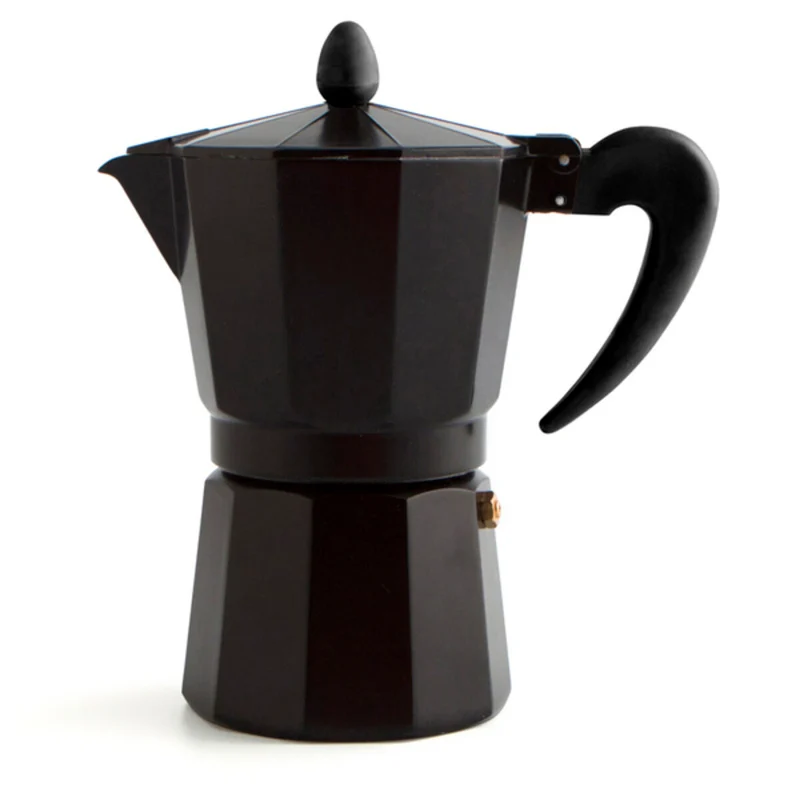 Cafetière italienne Quid en métal noir et bakélite