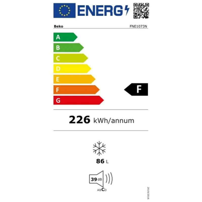 Congélateur BEKO FNE1073N Blanc 75 L (84 x 54,5 x 60 cm)