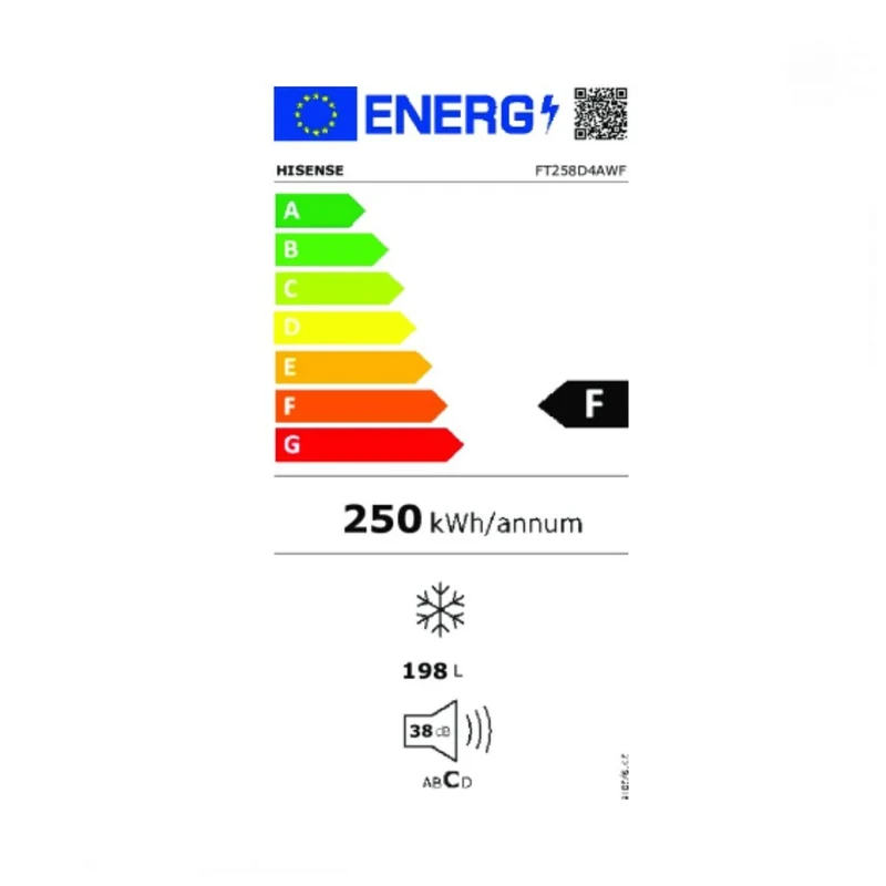 Congélateur Hisense FT258D4AWF Blanc (80,2 x 55,9 x 85,4 cm)