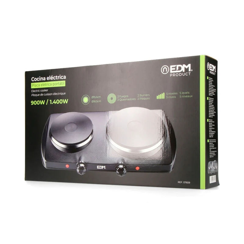 Réchaud de camping EDM 07659 1400 W