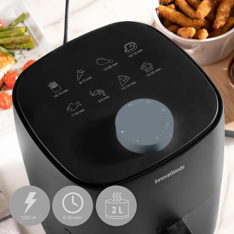 Friteuse à air InnovaGoods Fryinn Lite 2000 Noir 1200 W 2 L