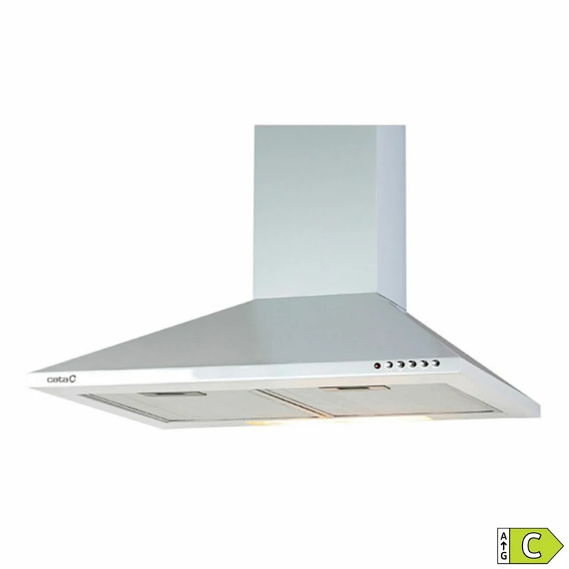 Hotte Conventionnelle Cata V600WH 60 cm 420 m3/h 65 dB 95W Blanc