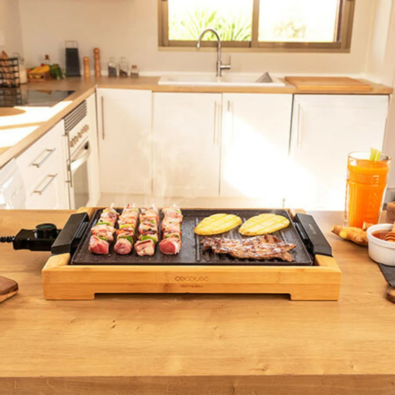 Gril Cecotec Tasty&Grill 2000 Bamboo MixStone 200W