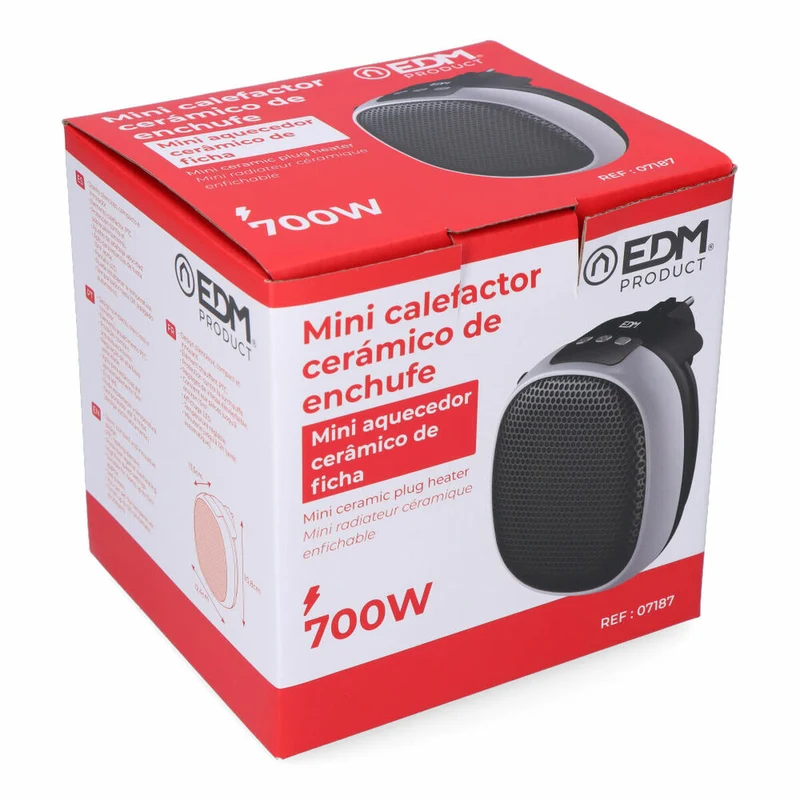 Chauffage électrique en céramique EDM 07187 700 W Mini