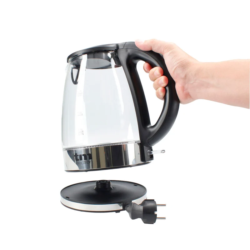 Bouilloire TM Electron 1,7 L Verre Borosilicate Cristal