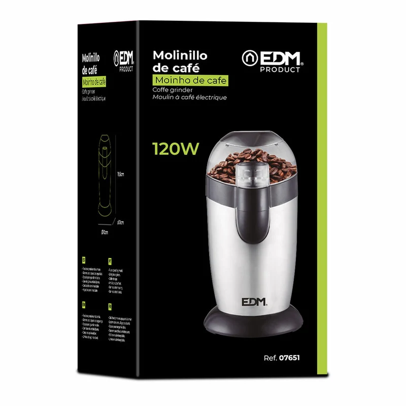 Moulin à café EDM 07651 120 W Multicolore 1 L