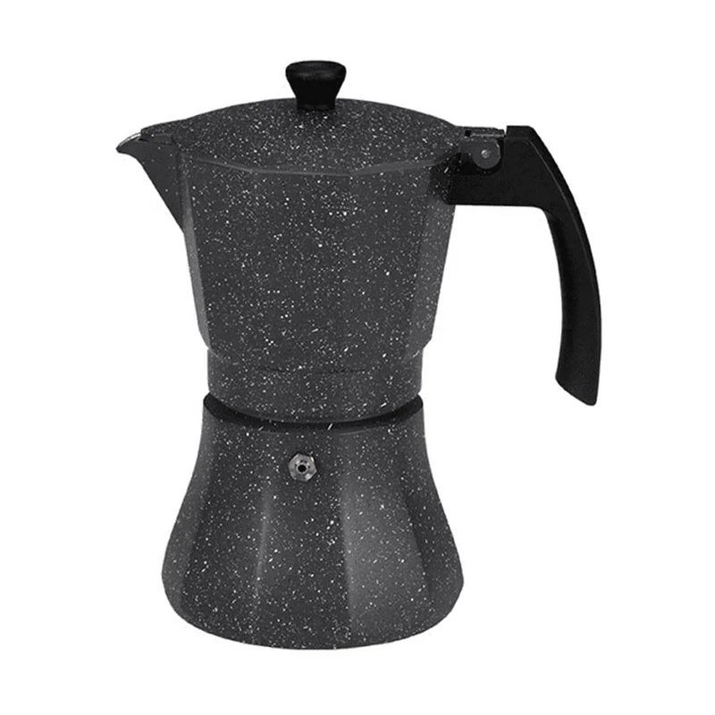 Cafetière Italienne EDM Aluminium Noir 12 Tasses Induction