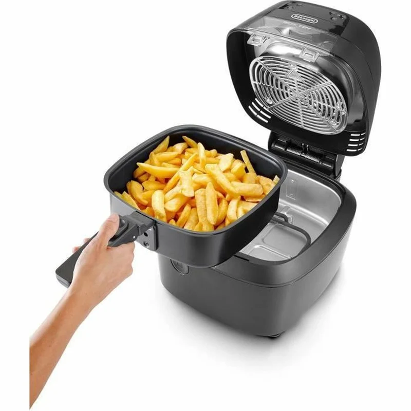 Friteuse à air DeLonghi 1400 W 1,25 kg Noir