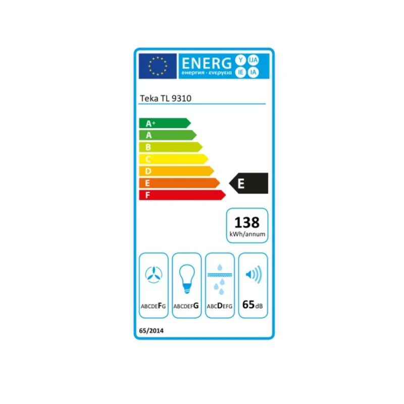 Hotte conventionnelle Teka 40474390 90 cm 332 m³/h 175W E Acier