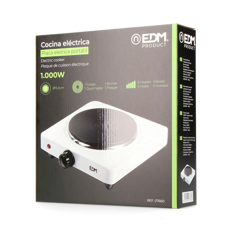 Réchaud de camping EDM 07660 1000 W