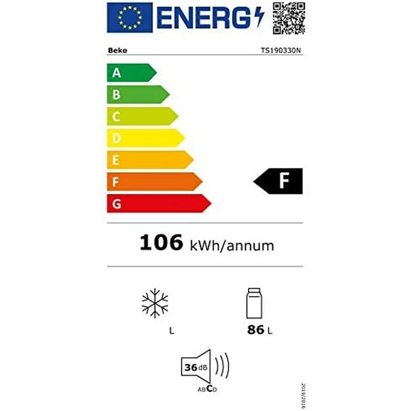 Réfrigérateur BEKO TS190330N Blanc