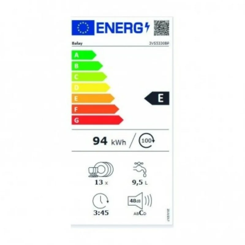 Lave-vaisselle Balay 3VS5330BP Blanc 60 cm (60 cm)