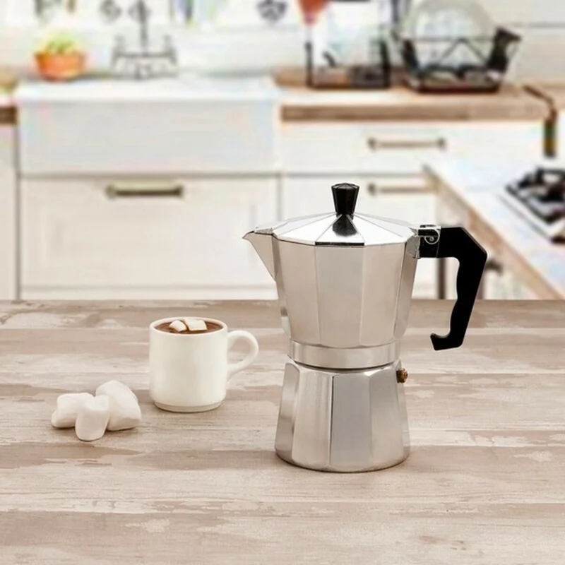 Cafetière italienne Quid Cesena en acier et métal bakélite 12 tasses