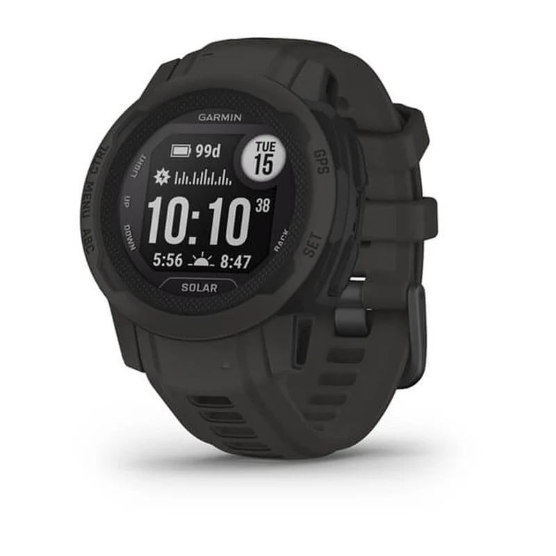 Montre connectée GARMIN Instinct 2 Solaire Gris foncé 0,79" Noir Graphite