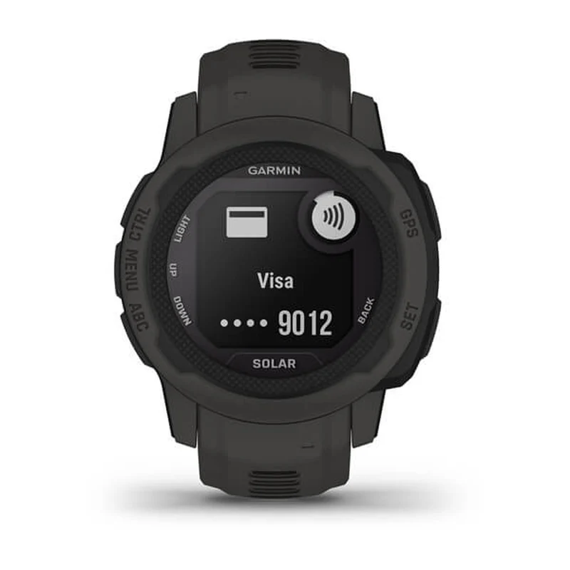 Montre connectée GARMIN Instinct 2 Solaire Gris foncé 0,79" Noir Graphite