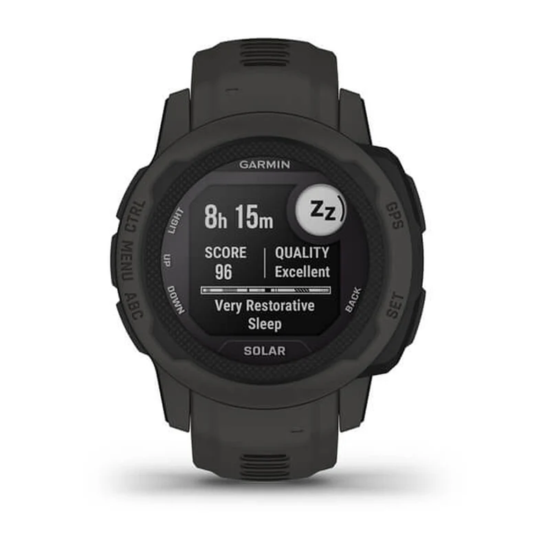 Montre connectée GARMIN Instinct 2 Solaire Gris foncé 0,79" Noir Graphite