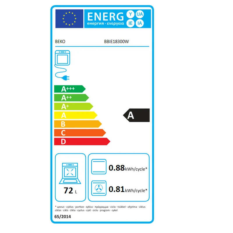 Four BEKO TP-8690842427831 72 L 2400 WD 100 W