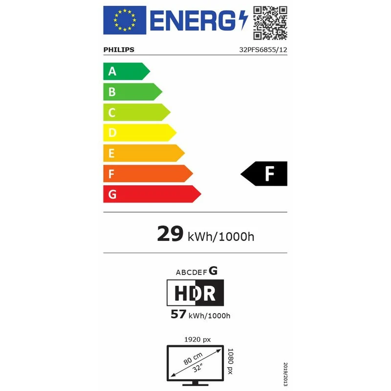 Smart TV Philips 32PFS6855 32 32" FHD LED 32" LED Full HD HDR LED Full HD