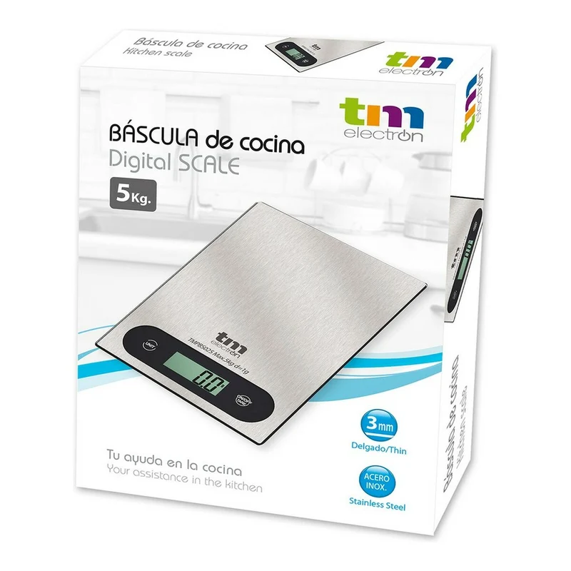 balance de cuisine TM Electron Grey 5 kg