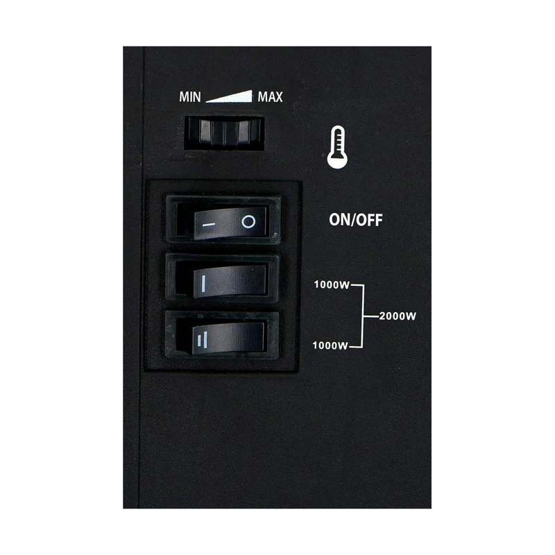 Cheminée électrique décorative Classic Fire Torino Noir 2000 W 56,5 x 24 x 38 cm
