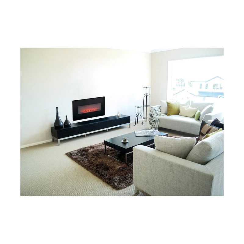 Cheminée électrique décorative Classic Fire Memphis Black 1800 W 66 x 13 x 46 cm