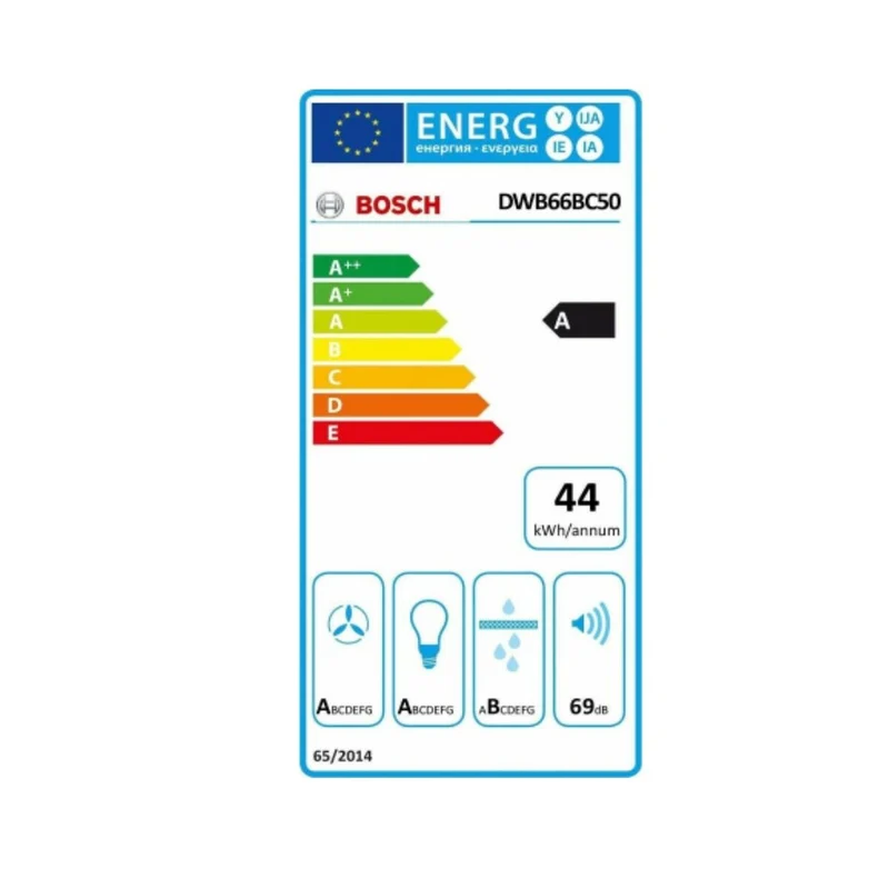 Hotte Classique BOSCH DWB66BC50 60 cm 590 m3/h 69 dB 220W Acier