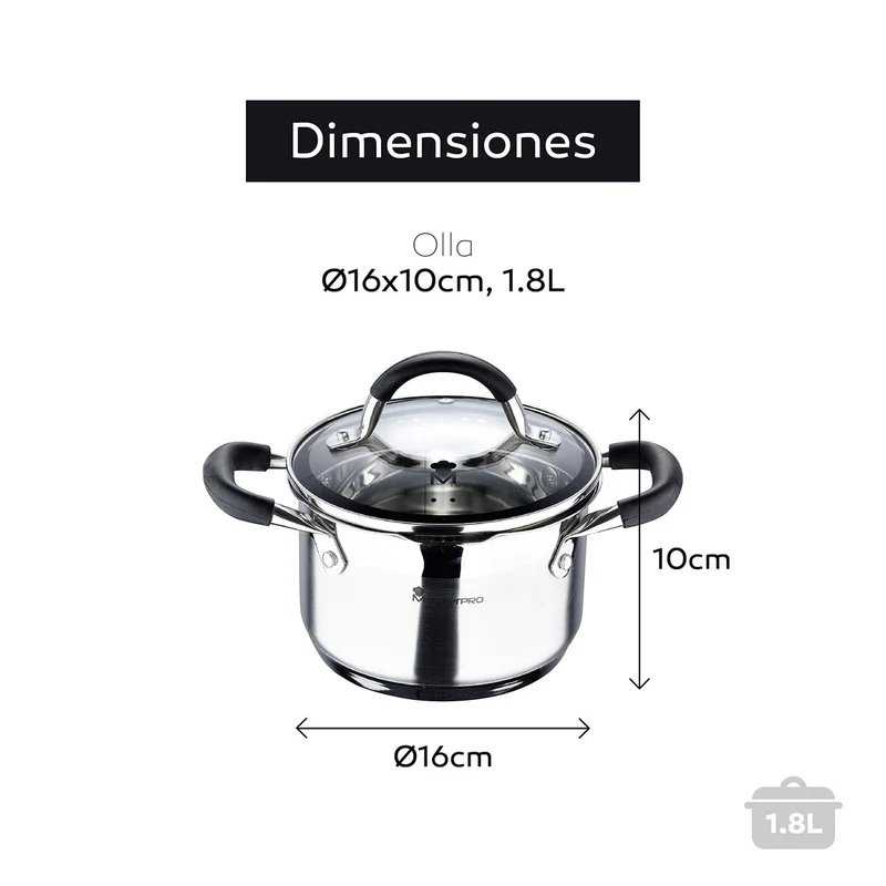 Mijoteuse Masterpro Ø 16 cm 1,8 L